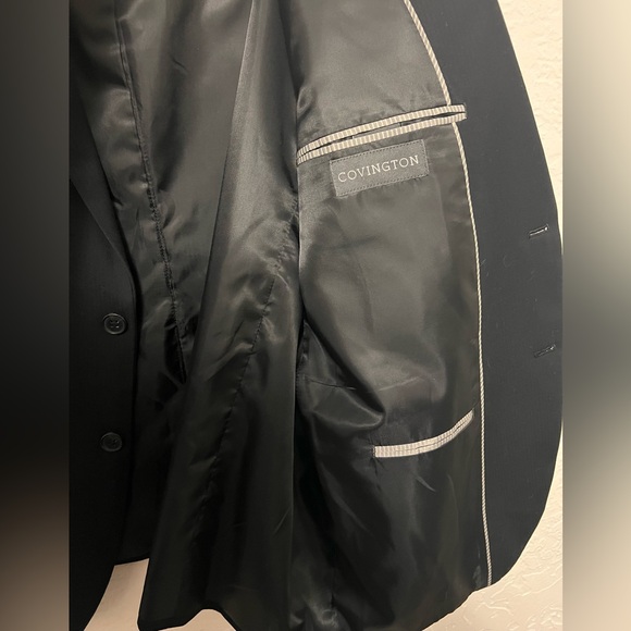 Covington Suit Separates (Jacket and Vest) — Black, BNWT, Size 50R - Picture 3 of 10